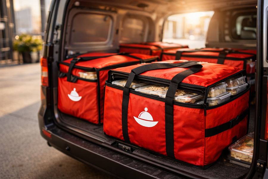 Termotašky připravené k rozvožení